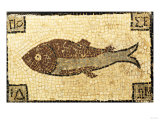 A Roman Mosaic Panel Depicting a Fish