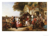 The Arrival of the Coach, a Roadside Inn a Century Ago, 