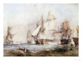 The Battle of Traflagar: the Victory Breaking the Line