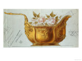 Buy A Drawing of a Large Gilt Metal Kovsh in the Louis XV Style at AllPosters.com