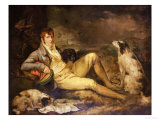 Portrait of a Sportsman, Traditionally Identified as Colonel Thornton, with His Two Spaniels