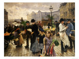 Market Day at Hojbro Plads Copenhagen