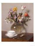 Buy A Vase of Flowers with a Coffee Cup at AllPosters.com