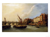 Buy Westminster Bridge and the North Bank of the Thames from the River at AllPosters.com