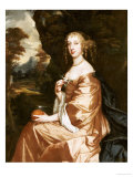 Buy Lady Penelope Nicholas, Three-Quarter Length Seated, Wearing a Brown Dress and White Chemise at AllPosters.com