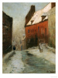Buy A Winter Street Scene, Montreuil at AllPosters.com