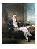 Buy Portrait of a Gentleman, Seated Small Full Length, Wearing a Black Coat, by a Table at AllPosters.com