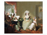 Buy A Group Portrait of Mr. and Mrs. Hayward with Their Children Matilda and George at AllPosters.com