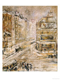 Buy Rue De Clignacourt in the Snow at AllPosters.com