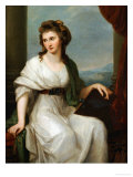 Portrait of the Artist, Seated Three-Quarter Length in a White Dress and Green Shawl