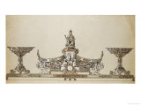 Buy A Drawing of a Silver Oval-Shaped Basket at AllPosters.com