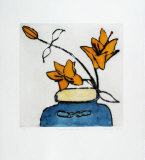 Japanese Vase with Lilies