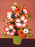 Bouquet au Vase Vert