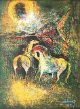 Chevaux au Clair de Lune