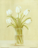 Buy White Tulips in Square Vase at AllPosters.com
