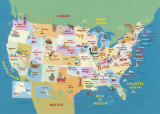 Buy U.S.A. States and Capitals at AllPosters.com