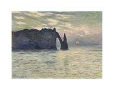The Cliff, Etretat, Sunset, 1883