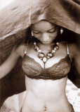Woman Wearing Beads