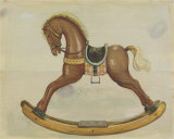 Brown Rocking Horse