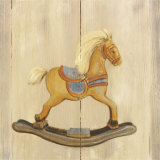 Rocking Horse with Blue Saddle
