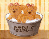 Buy Two Bears in Girl Bucket at AllPosters.com