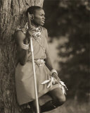 Tribal Woman with Spear