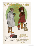 Buy Young Girl Poses with Her Dog and Her Doll While a Boy Takes Their Photograph at AllPosters.com