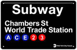 Subway Chambers Street- World Trade Station