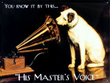 His Masters Voice
Tin Sign