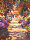 Weg im Garten des Künstlers Kunstdruck
