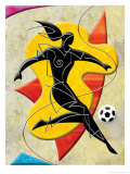 Buy Soccer Player Kicking Ball at AllPosters.com