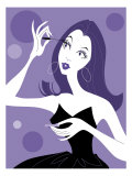 Woman Putting on Eye Liner