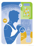 Buy Male Physical Fitness Montage at AllPosters.com