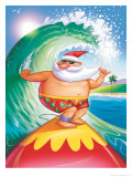 Surfing Santa