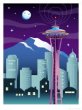 Buy A View of the Skyline in Seattle, WA at AllPosters.com
