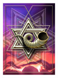 Buy The Star of David with a Shofar Coming out of the Center at AllPosters.com