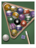 Pool Rack with International Money Symbols, Grouped Elements
