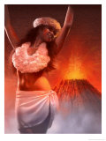 A View of Pele, the Hawaiian Goddess of the Volcano