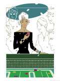 Buy Woman Blowing on Dice a Crap Table at AllPosters.com