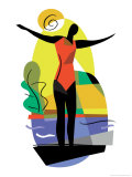 Buy Woman Preparing to Dive at AllPosters.com