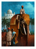 Buy Indian Man Riding Elephant at AllPosters.com