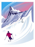 Swiss Alps Ski Scene