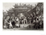 Buy An Itinerant Chinese Doctor at Tien-Sing Impressing the Audience by Handling Snakes at AllPosters.com