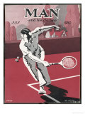 Buy Dashing Man Plays a Difficult Tennis Shot at AllPosters.com