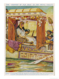 Cleopatra VII Queen of Egypt Enjoying a River-Trip on the Nile in Her Royal Barge