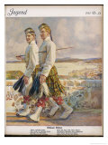 Two Scottish Soldiers in Walking-Out Dress at Oban