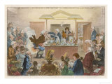 Buy "New Discoveries in Pneumatics", Satire on the Royal Institution at Table at AllPosters.com