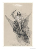 Buy Zeus Holding Thunderbolts Rides His Eagle at AllPosters.com