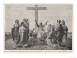 Buy The Apostles Gather at the Foot of Jesus' Cross at AllPosters.com