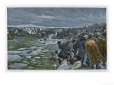 Buy The Retreating French Attacked as They Try to Cross the Berezina River at AllPosters.com